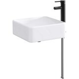 vidaXL Umivalnik za kopalnico Mat črna 36,5 x 36,5 x 13 cm Kovina, (5000246097) | Shoptok.si