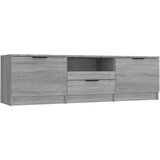 Maison Chic TV omarica - TV enota - Televizijska omarica siva sonoma 140x35x40 cm konstruiran les, (21700665) Cene