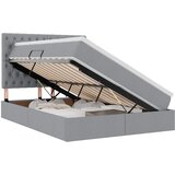  LED krevet za pohranu s madracem Svjetlosiva 140 x 200 cm | shoptok.hr