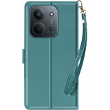 AVIZAR Denarnica za Xiaomi Redmi 15C Magnetna z vrvico in stojalom, Turkizna, (5000189414) | Shoptok.si
