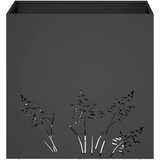  Vrtna saksija Crna 50 x 50 x 49 cm Čelična vrata | shoptok.hr