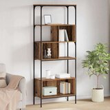 vidaXL Knjižna omara Star les 76 x 33 x 188,5 cm Konstruiran les | Shoptok.si