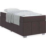  Konstrukcija postelje Temno rjava 100 x 200 cm blago, (5000123580) | Shoptok.si