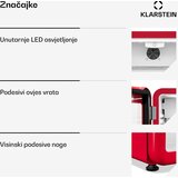 Klarstein Audrey Evo hladilnik za pijačo | 72 x 38 cm | LED notranja osvetlitev | 95 W | 42 dB | Shoptok.si