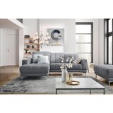XORA KOTNA SEDEŽNA GARNITURA, tkanina siva | Shoptok.si