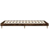  Posteljni okvir dimljeni hrast 90x200 cm inženirski les | Shoptok.si