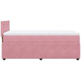 Box spring krevet s madracem ružičasti 80 x 200 cm baršunasti | shoptok.hr
