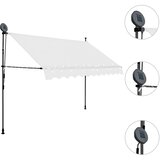 Tenda na ručno uvlačenje s LED svjetlima 250 cm krem | shoptok.hr