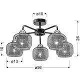 Candellux luster/visilica-ray 5X40W E14 hrom | ePonuda.com
