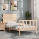  Kreveta s uzglavljem 3FT za jednu osobu od masivnog drva | shoptok.hr