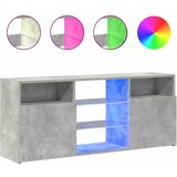 Furnova TV omarica z LED lučkami betonsko siva 120x30x50 cm, (21923149) | Shoptok.si