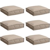 paletne blazine za sedenje 6 kosov taupe 40x40x8 cm Oxford tkanina, (22090584) | Shoptok.si
