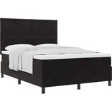 vidaXL Box Spring postelja z vzmetnico Črna 160x200 cm Žamet, (22051423) | Shoptok.si