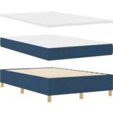 Box LED Box Spring Postelja z vzmetnico Modra 120 x 200 cm blago, (5000127039) | Shoptok.si