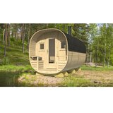 Male kuće Vanjska sauna PORI 240 × 400 cm – bez završnog krovnog pokrova Cijene