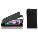 Cadorabo Ohišje, združljivo z Nokia Lumia 630 / 635 v oksidna črna - Zaščitni ovitek v obliki flipa iz teksturiranega umetnega usnja, (20562237) | Shoptok.si