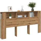 vidaXL Vzglavna omarica artisan hrast 200x18,5x102,5 cm inženirski les Cene