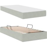  s madracem i skladištem Svijetlo siva 90 x 190 cm Baršun | shoptok.hr