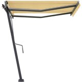  Prostostoječa avtomatska tenda 300x250 cm rumena/bela, (20728630) | Shoptok.si