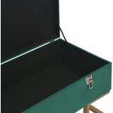  Klupa s pretincem za pohranu 105 cm zelena baršunasta | shoptok.hr