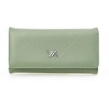 Verde Novčanik ženski pravougaoni sa štepom 1441, 19×3.5×10 cm pastelno zelena | ePonuda.com