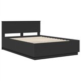  Krevetna konstrukcija Crna 150 x 200 cm Konstruirano drvo | shoptok.hr