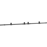 Furnova Komplet opreme za drsna vrata 305 cm jeklo črne barve, (21945026) | Shoptok.si