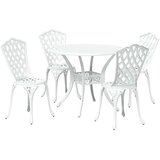 Vrtni set za objed 5 pcs Bijelo Aluminij | shoptok.hr