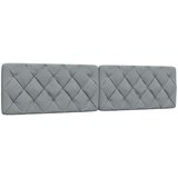  Posteljni okvir z LED brez vzmetnice svetlo siv 200x200cm blago, (21790768) | Shoptok.si