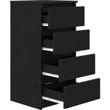  Komoda crni hrast 37,5x35x76 cm konstruirano drvo | shoptok.hr
