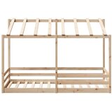  Dječji krevet s krovom bijeli 80 x 200 cm od masivne borovine | shoptok.hr