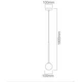 Open Design OR80629 - Luster na sajli OTA 1xG9/8W/230V crna | Eponuda.com