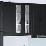  Zidni stakleni ormarić Crna 60 x 31 x 100 cm Konstruirano drvo | shoptok.hr