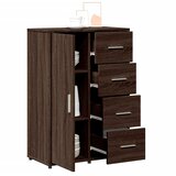  Komoda boja smeđeg hrasta 60x31x84 cm od konstruiranog drva | shoptok.hr