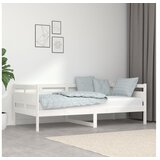  Dnevna postelja bela trdna borovina 90x190 cm | Shoptok.si