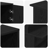  Recepcijski stol crni hrast 180x50x103 5 cm konstruiranog drva | shoptok.hr