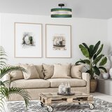  Luster na šipci HELEN 3xE27/15W/230V zelena/zlatna | Eponuda.com