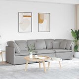  Modularna sofa s jastucima, tkanina, oblak sive boje | shoptok.hr