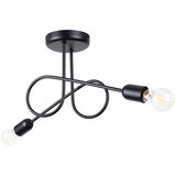 Nice Lamps Črna stropna svetilka 18x57 cm Opulent – Cene