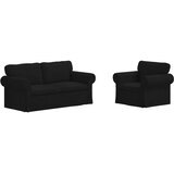  Set sofe 2 pcs Crna 175 x 82 x 80 cm tkanina | Eponuda.com