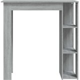  Barski stol s policom boja hrasta sonome 102x50x103,5 cm drveni | shoptok.hr