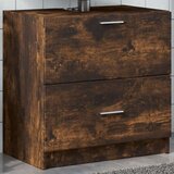 vidaXL ormarić za umivaonik boja dimljenog hrasta 59x37x59 cm drveni | shoptok.hr