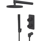 Rosan S3 BLACK TERMOSTATSKA UZIDNA BATERIJA ZA TUŠ KADU 331601B | ePonuda.com
