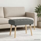  Klupa s utorima Tamnosiva 60 x 40 x 45 cm Tkanina | Eponuda.com