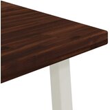  60 x 55 x 75 cm Čvrsto drvo akacije Tamno smeđa i bijela | shoptok.hr