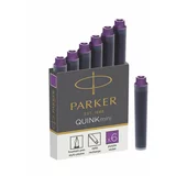 Parker Črnilni vložek Quink mini, vijoličen, 6 kosov