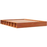 vidaXL Posteljni okvir voščeno rjav 120x200 cm trdna borovina | Shoptok.si