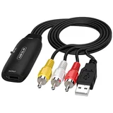 AV na HDMI pretvornik kabel - RCA kompozitni na HDMI adapter z USB napajanjem, (5000139702)