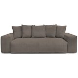 Bobochic Paris Siva/smeđa sofa od samta 280 cm Voltaire – Cijene