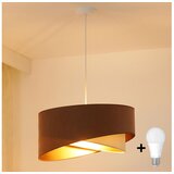  Brilagi - LED luster na sajli LYRA 1xE27/15W/230V braon/krem/zlatna | Eponuda.com
